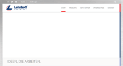 Desktop Screenshot of lehnhoff.de