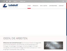 Tablet Screenshot of lehnhoff.de
