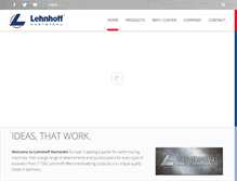 Tablet Screenshot of lehnhoff.com